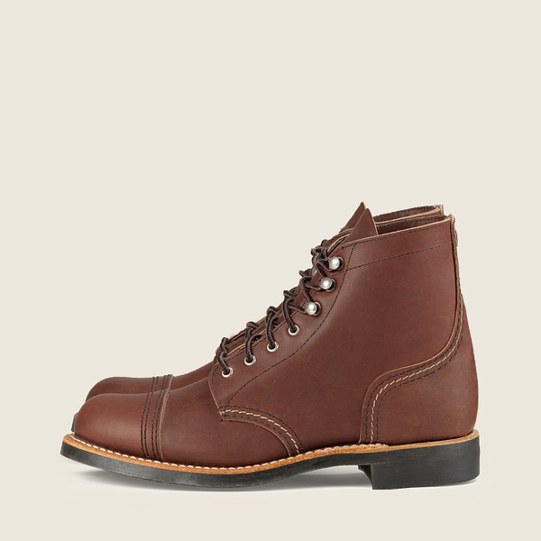 Red Wing Heritage Boots Brown - Womens Iron Ranger - Short Harness Leather - 5634-LABXU